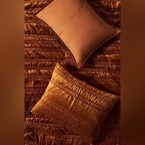 Anthropologie Lustered Velvet Alastair King Shams NWT